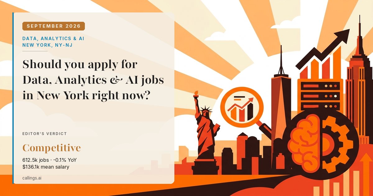 Data, Analytics & AI job market report cover, New York-Newark-Jersey City, NY-NJ, 2026-09