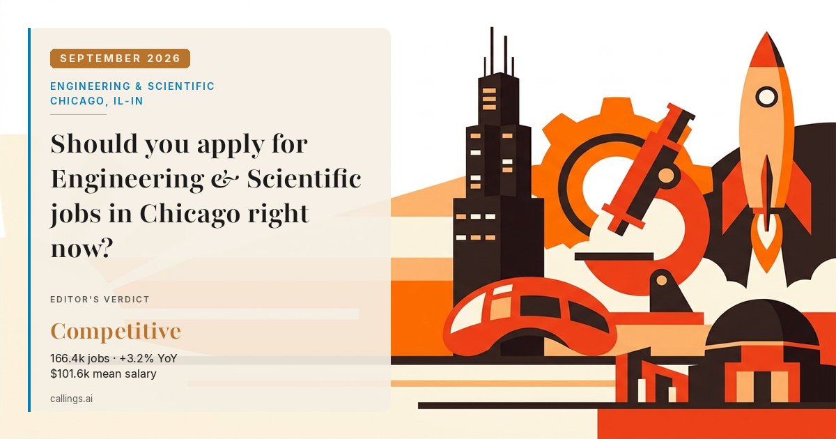 Engineering & Scientific job market report cover, Chicago-Naperville-Elgin, IL-IN, 2026-09