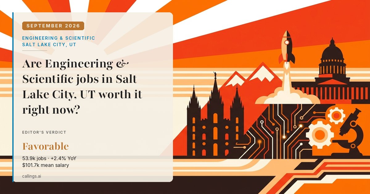Engineering & Scientific job market report cover, Salt Lake City-Murray, UT, 2026-09