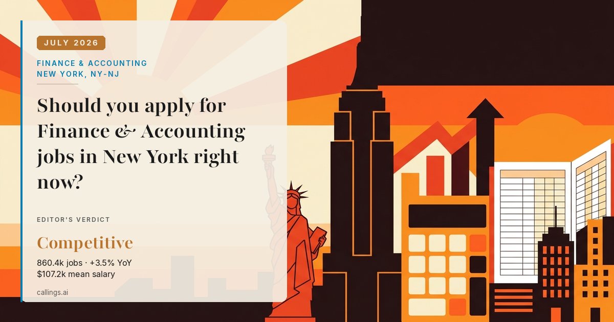 Finance & Accounting job market report cover, New York-Newark-Jersey City, NY-NJ, 2026-07