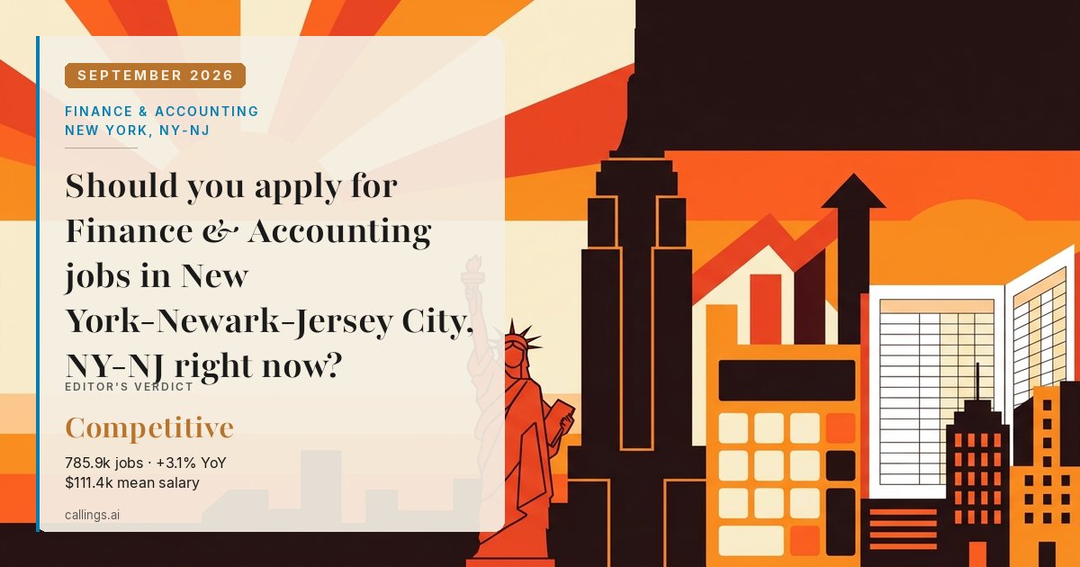 Finance & Accounting job market report cover, New York-Newark-Jersey City, NY-NJ, 2026-09