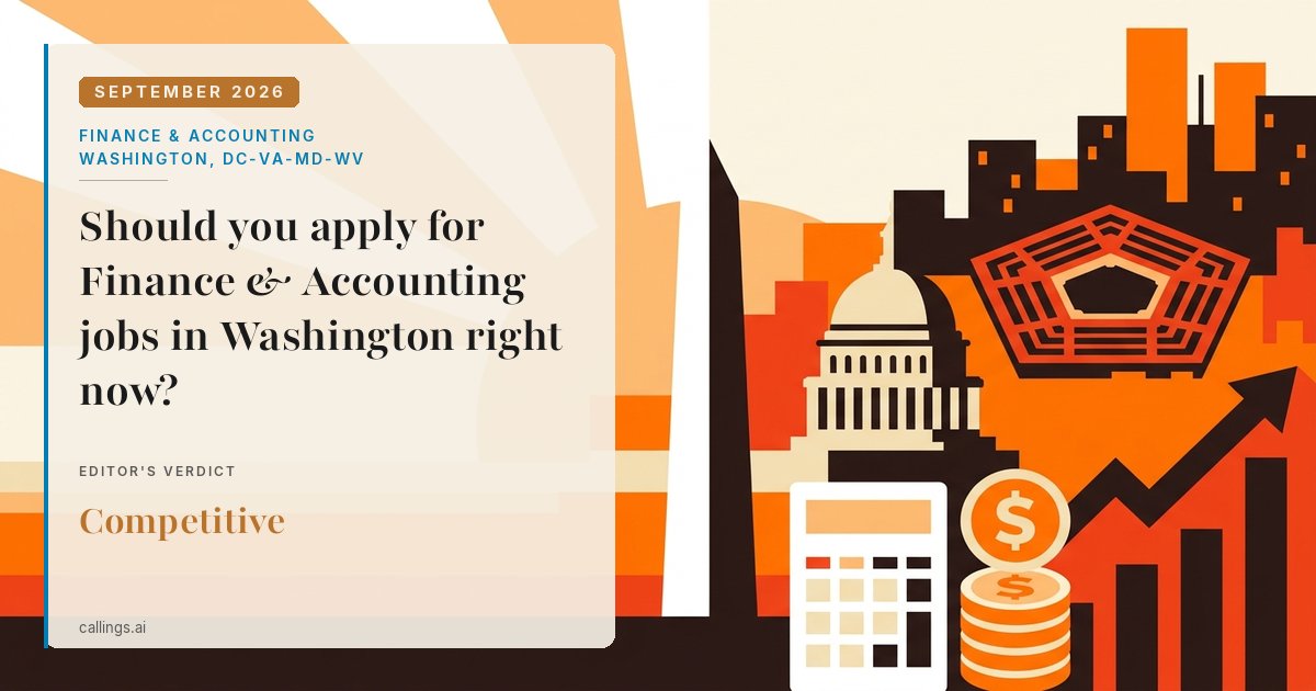 Finance & Accounting job market report cover, Washington-Arlington-Alexandria, DC-VA-MD-WV, 2026-09