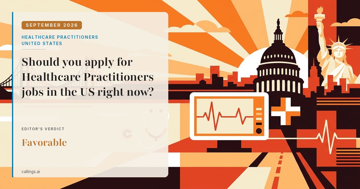 Healthcare Practitioners job market report cover, United States, 2026-09