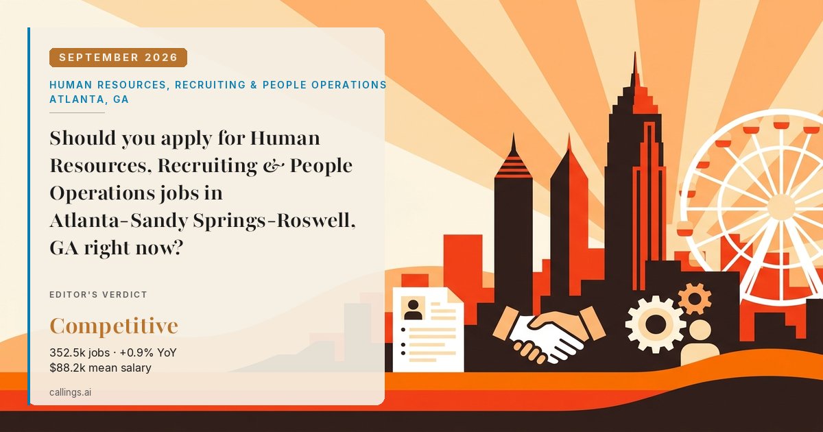 Human Resources, Recruiting & People Operations job market report cover, Atlanta-Sandy Springs-Roswell, GA, 2026-09