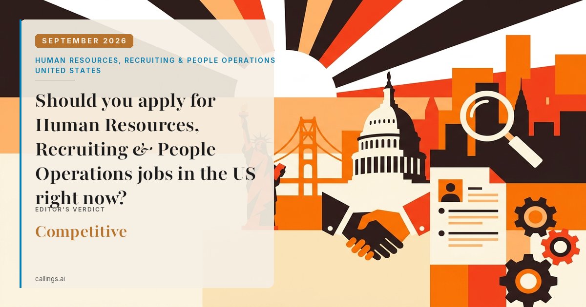 Human Resources, Recruiting & People Operations job market report cover, United States, 2026-09