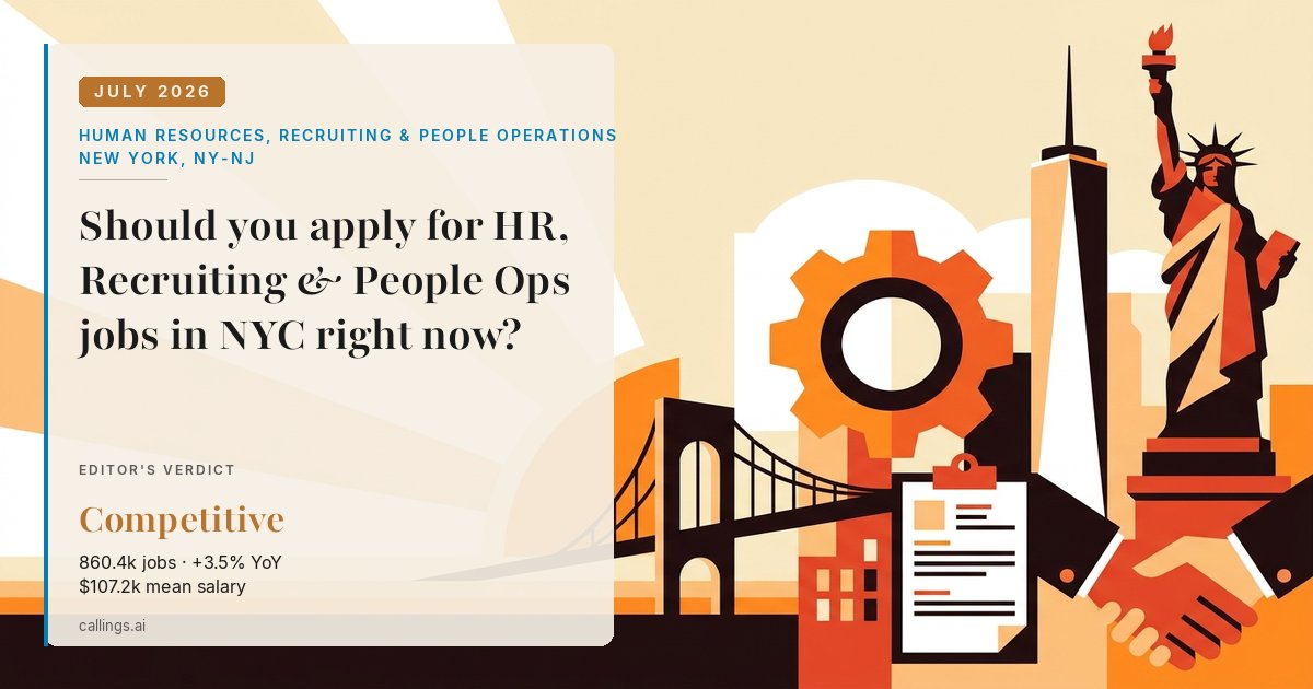 Human Resources, Recruiting & People Operations job market report cover, New York-Newark-Jersey City, NY-NJ, 2026-07