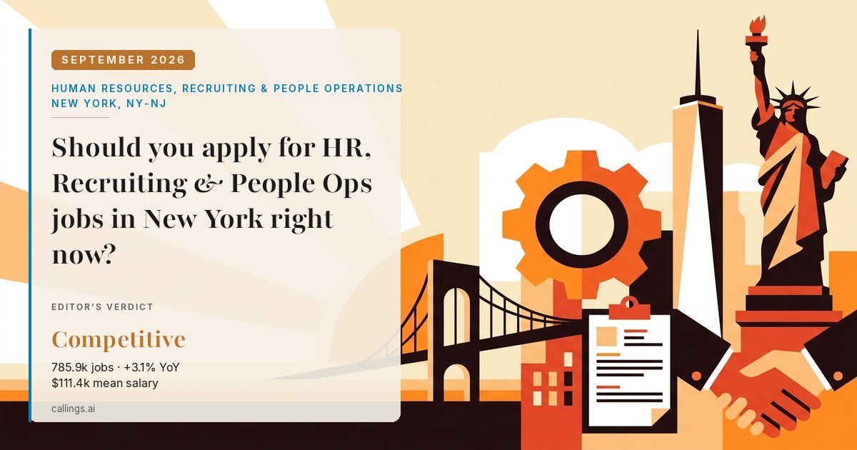 Human Resources, Recruiting & People Operations job market report cover, New York-Newark-Jersey City, NY-NJ, 2026-09