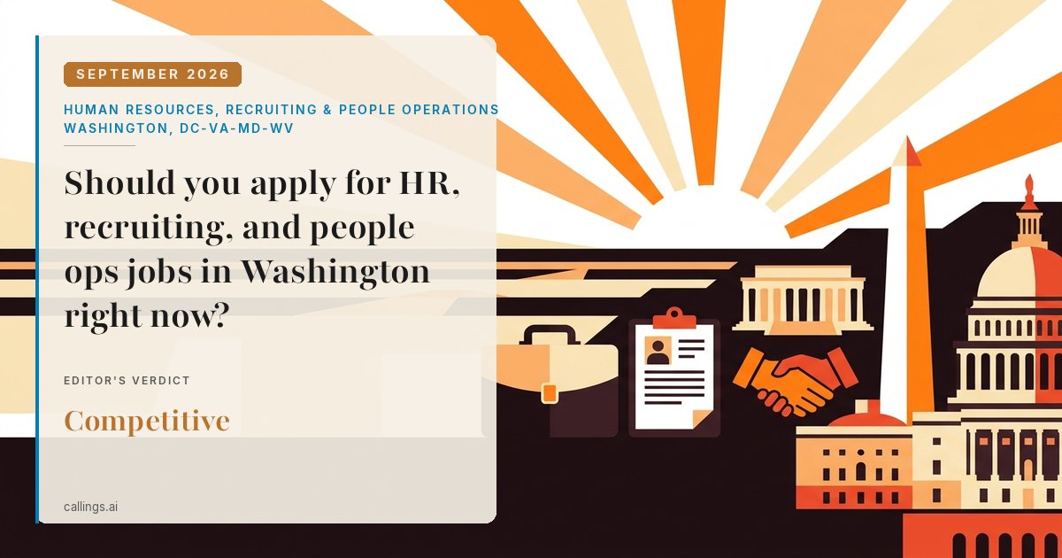 Human Resources, Recruiting & People Operations job market report cover, Washington-Arlington-Alexandria, DC-VA-MD-WV, 2026-09