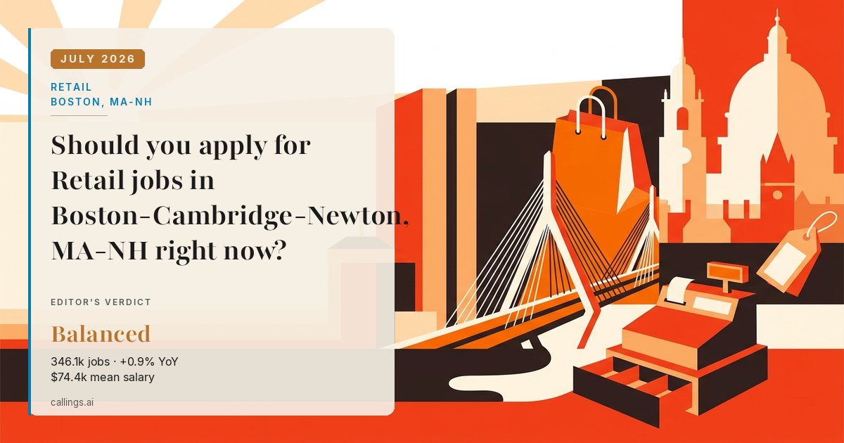 Retail job market report cover, Boston-Cambridge-Newton, MA-NH, 2026-07