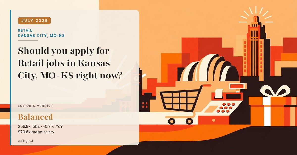 Retail job market report cover, Kansas City, MO-KS, 2026-07