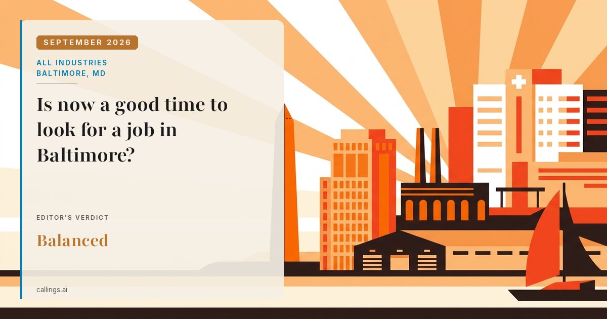 All industries job market report cover, Baltimore-Columbia-Towson, MD, 2026-09