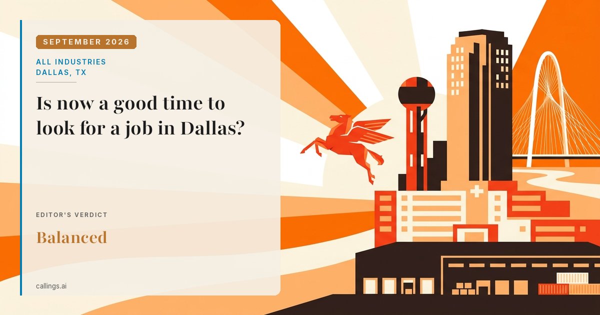 All industries job market report cover, Dallas-Fort Worth-Arlington, TX, 2026-09