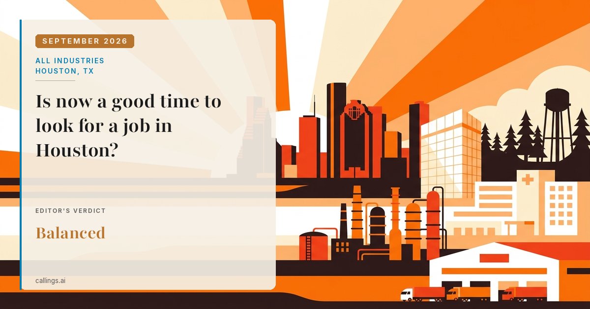 All industries job market report cover, Houston-Pasadena-The Woodlands, TX, 2026-09