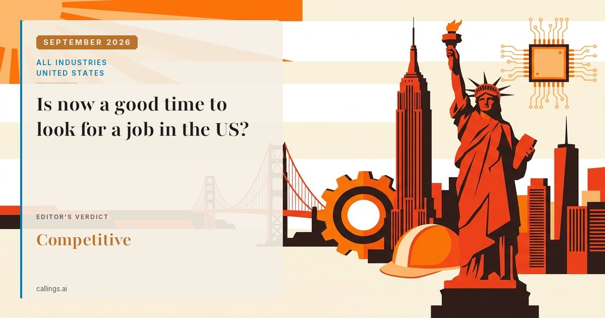 All industries job market report cover, United States, 2026-09