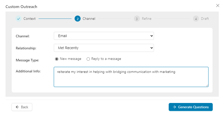 Custom Outreach Step 2