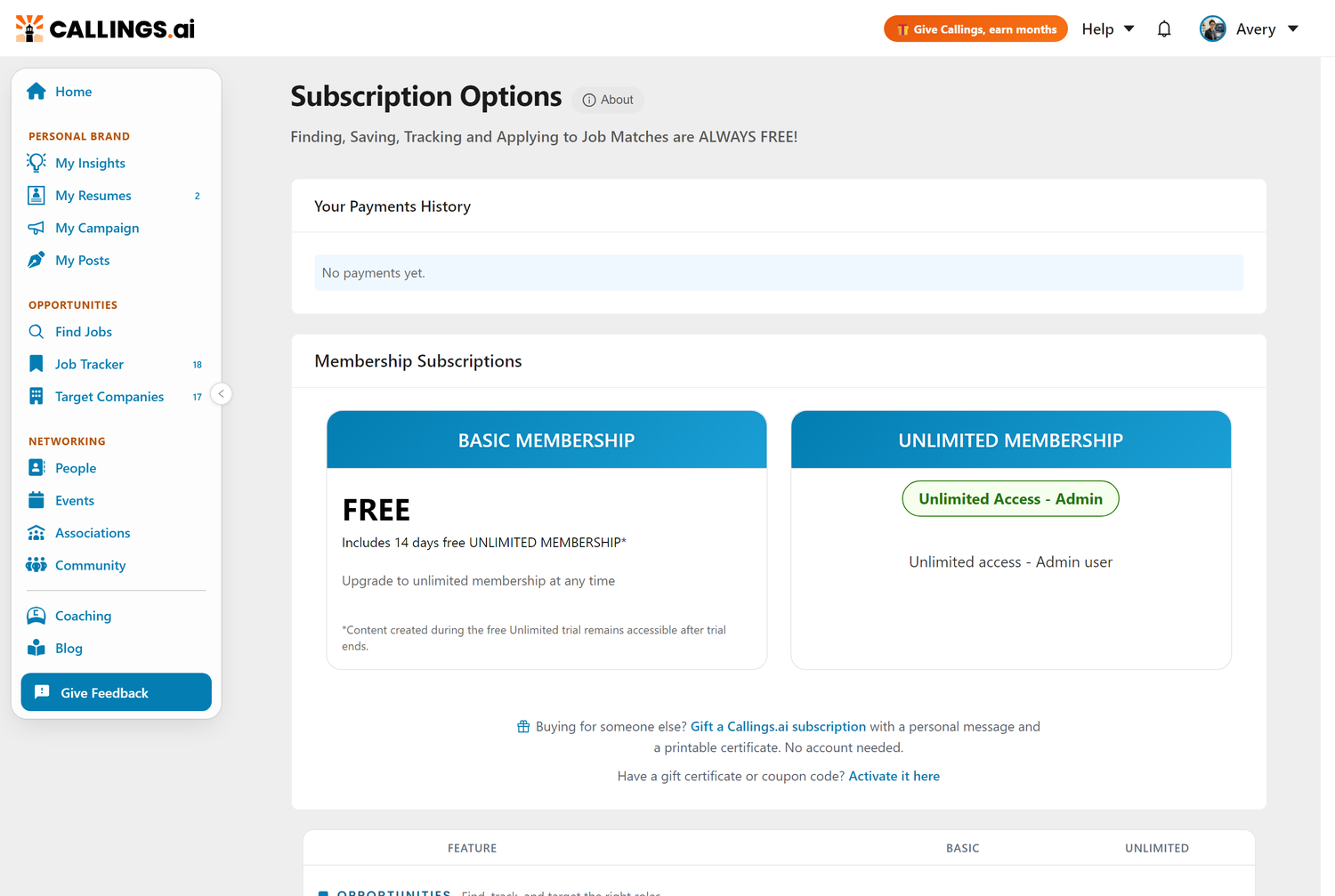 Subscription Overview