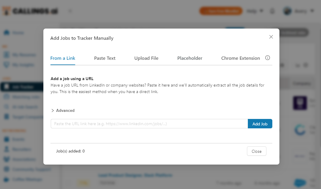 Manual Entry Modal