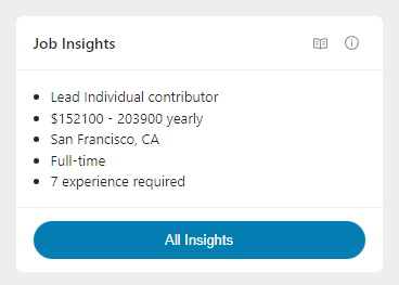 Job Insights Card