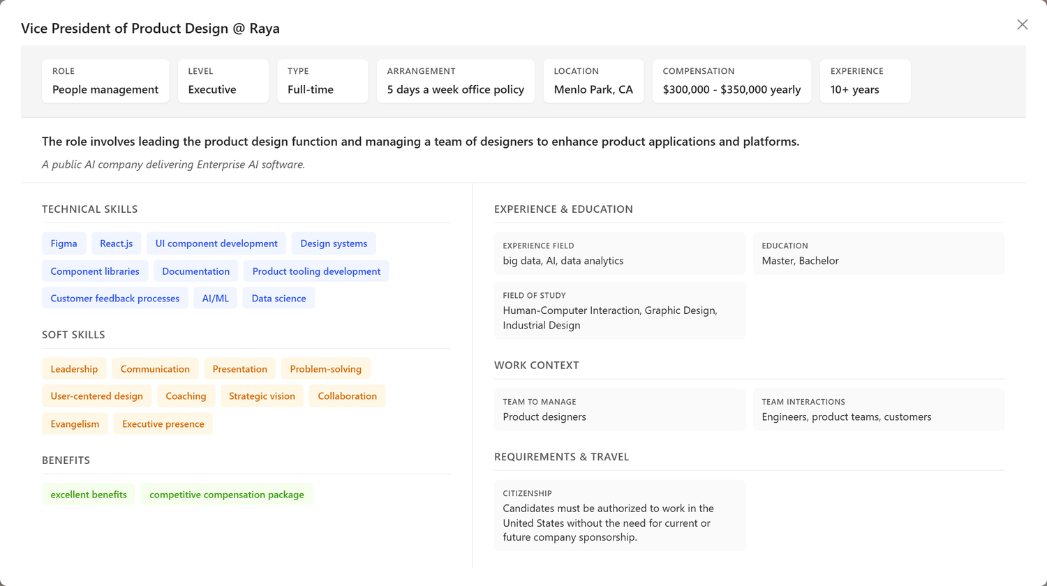 Job Insights Modal