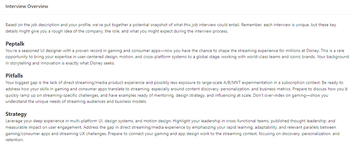 Interview Overview