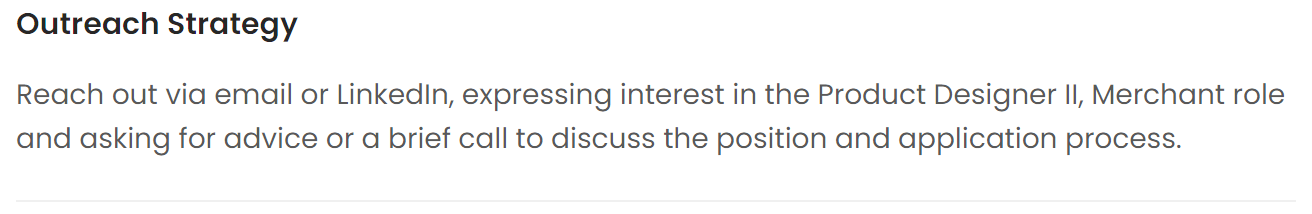 Outreach Strategy