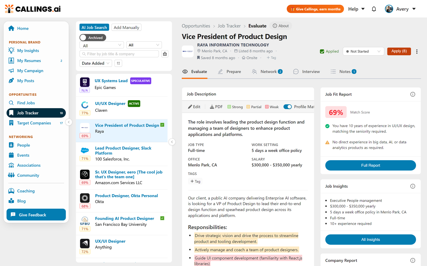 Split View with Expanded Job List