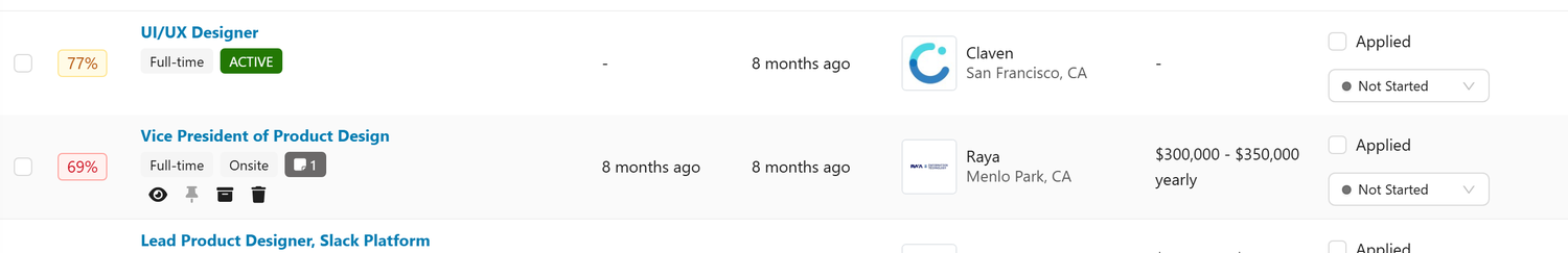Pinning Jobs
