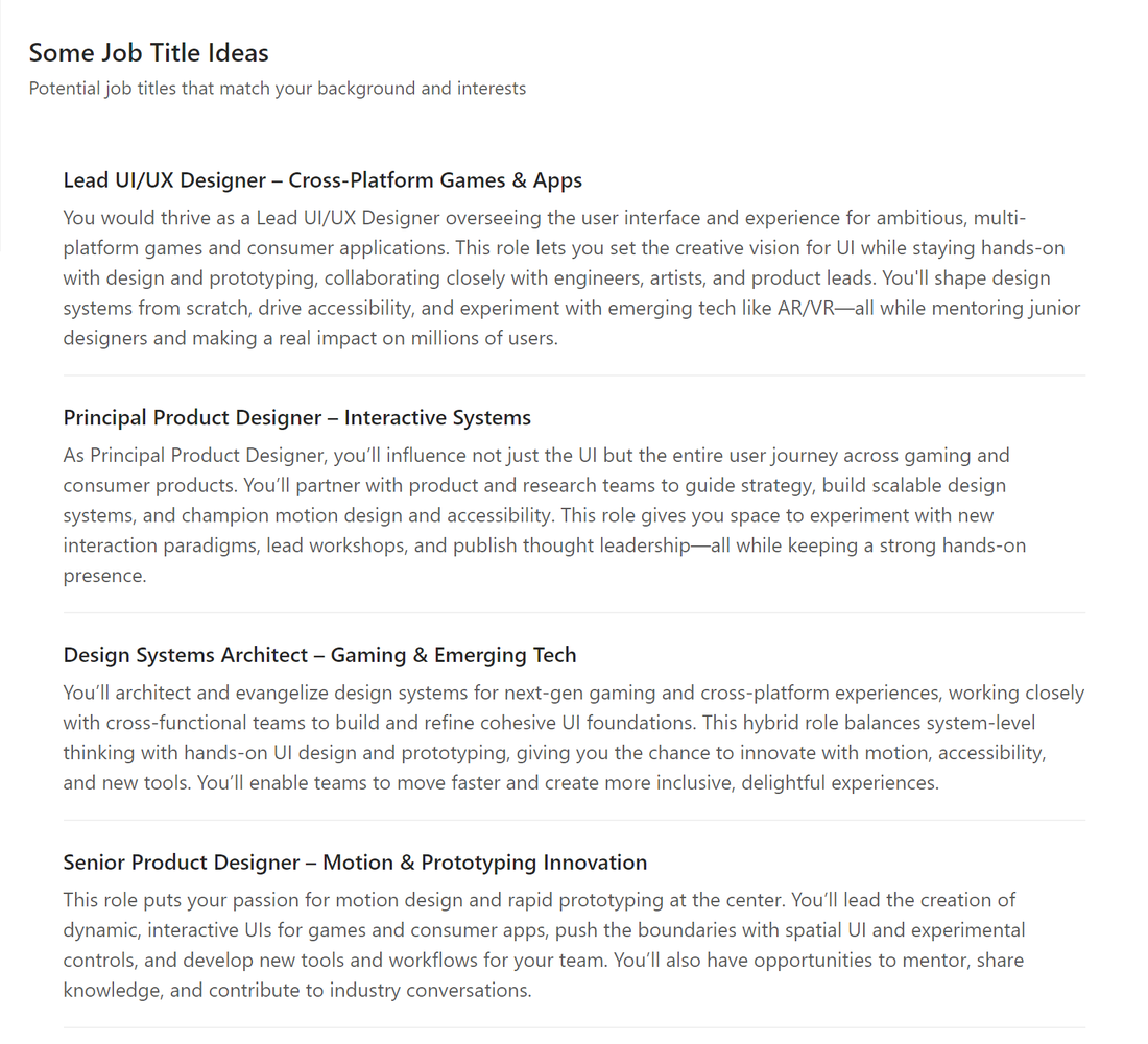 Job Ideas