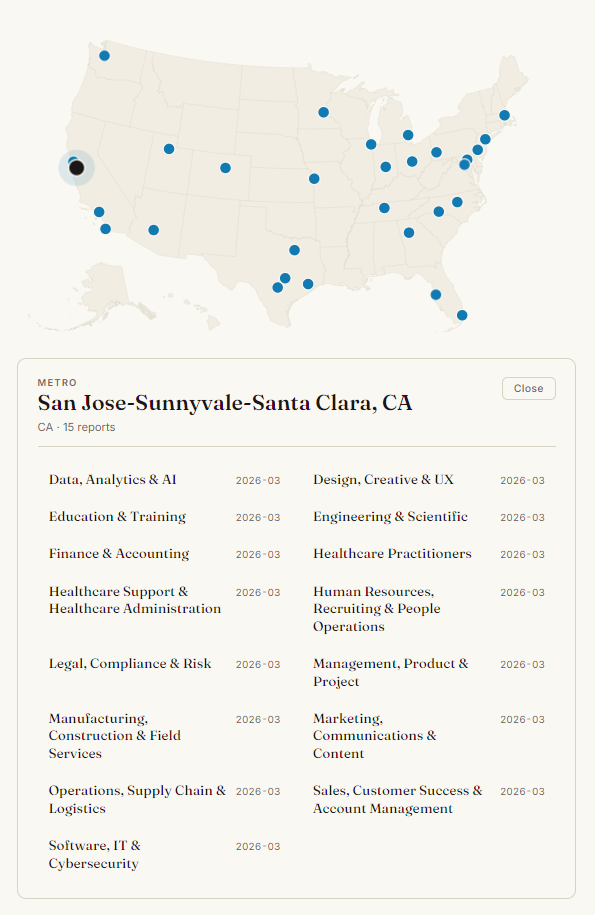 Job Market Sidebar Navigation