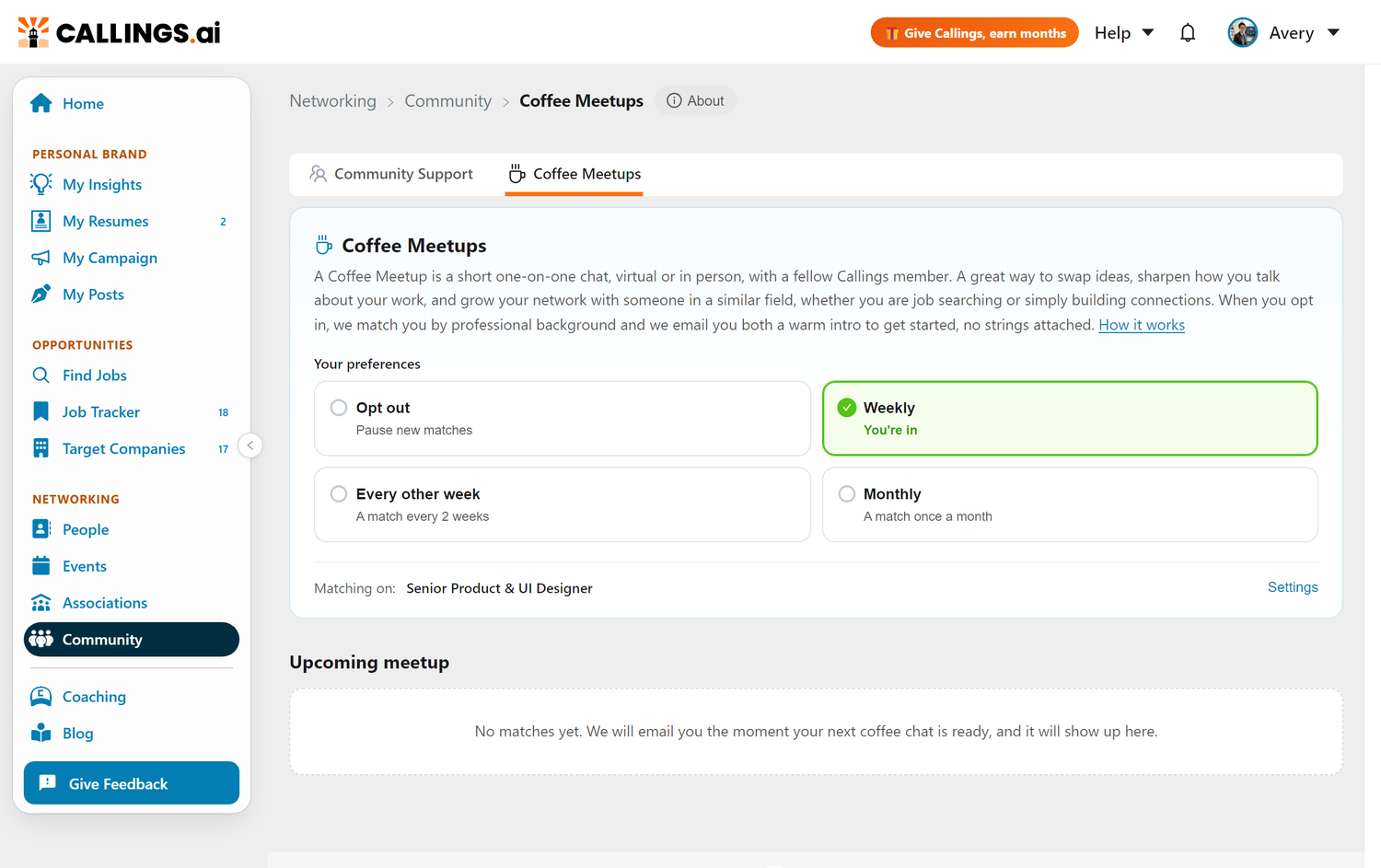 Coffee Meetups