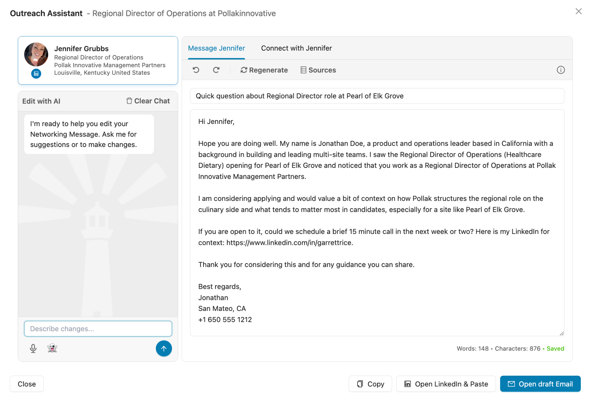Personalized Outreach in Callings.ai