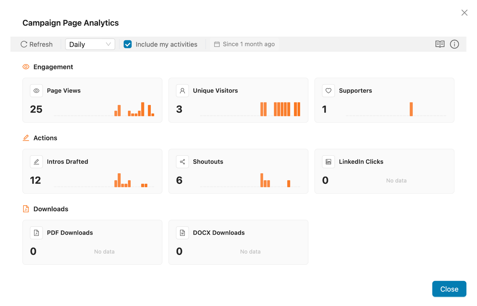 Engagement Tracking