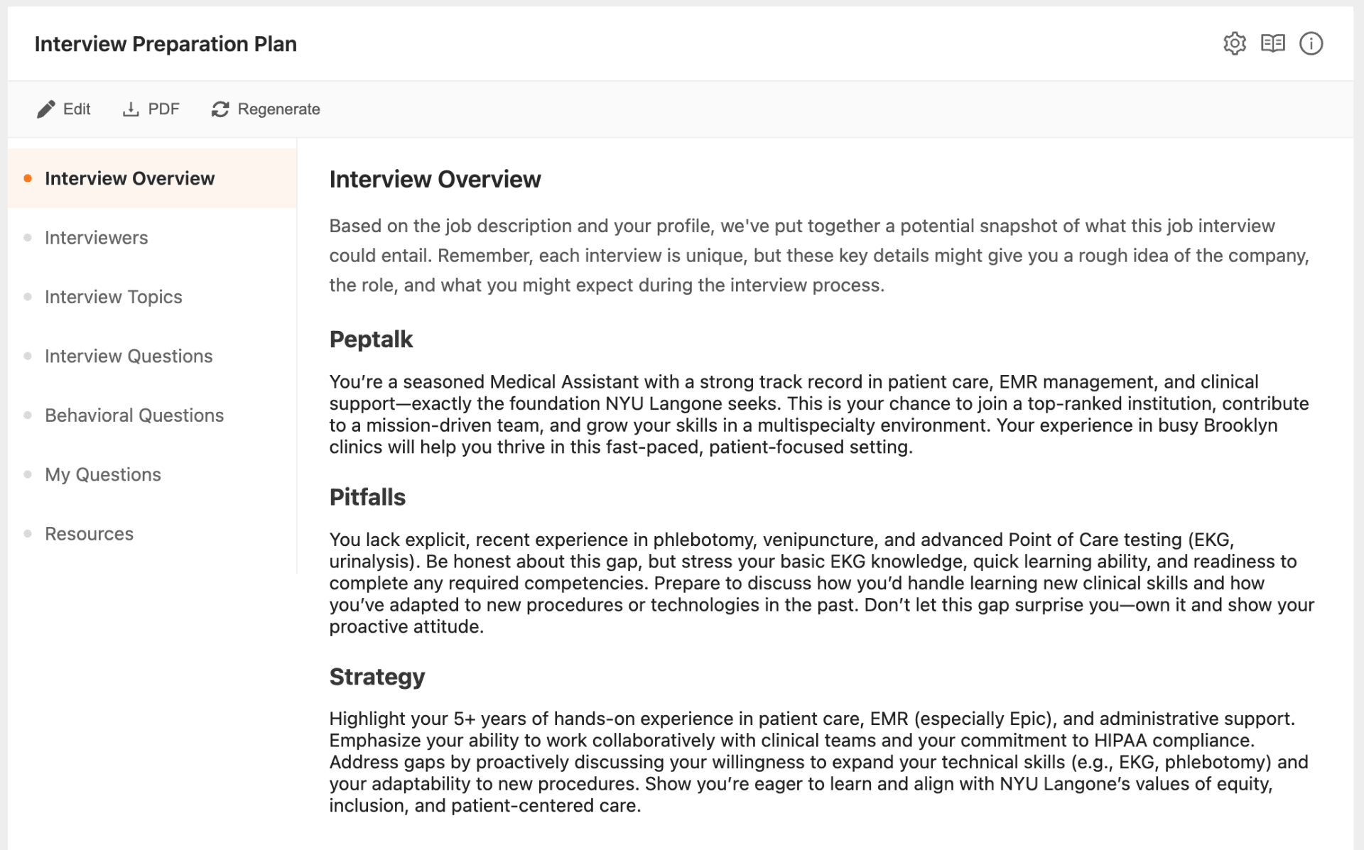 AI-powered interview preparation and coaching platform