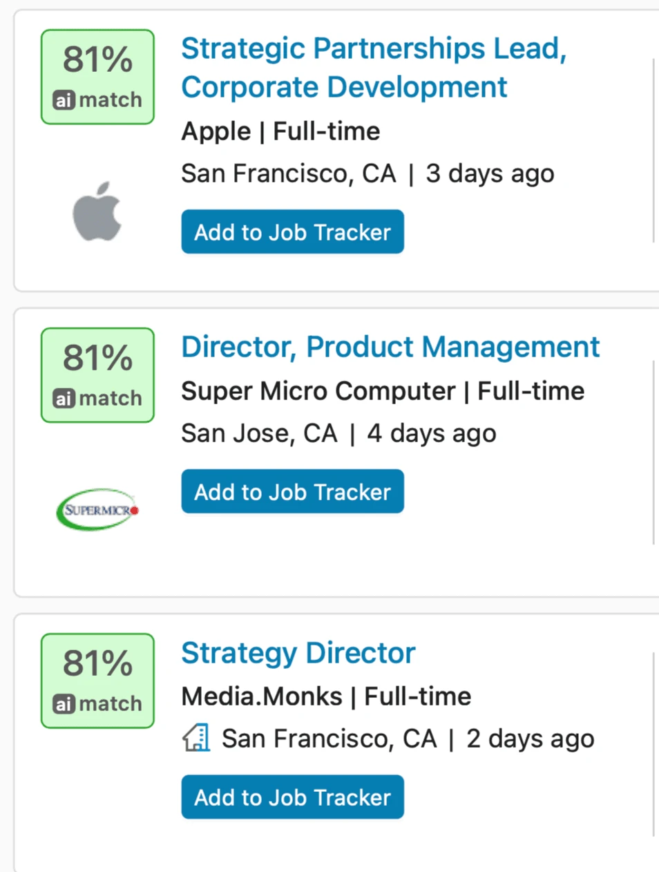 AI-powered job matching across millions of listings