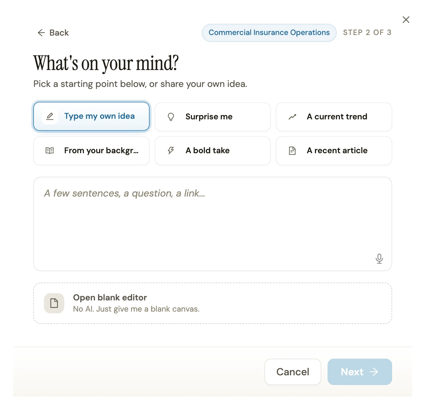 Step 2: Turn Ideas Into Posts